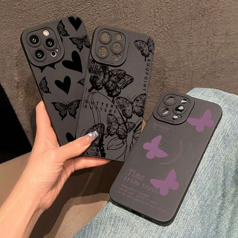 

Gift The Perfect Protection: 3pcs Butterfly Graphic Pattern Silicon Phone Case For Iphone 14, 13, 12, 11 Pro Max, Xs Max, X, Xr, 8, 7, 6, 6s Mini, Plus, 2022 Se - Anti-slip & Anti