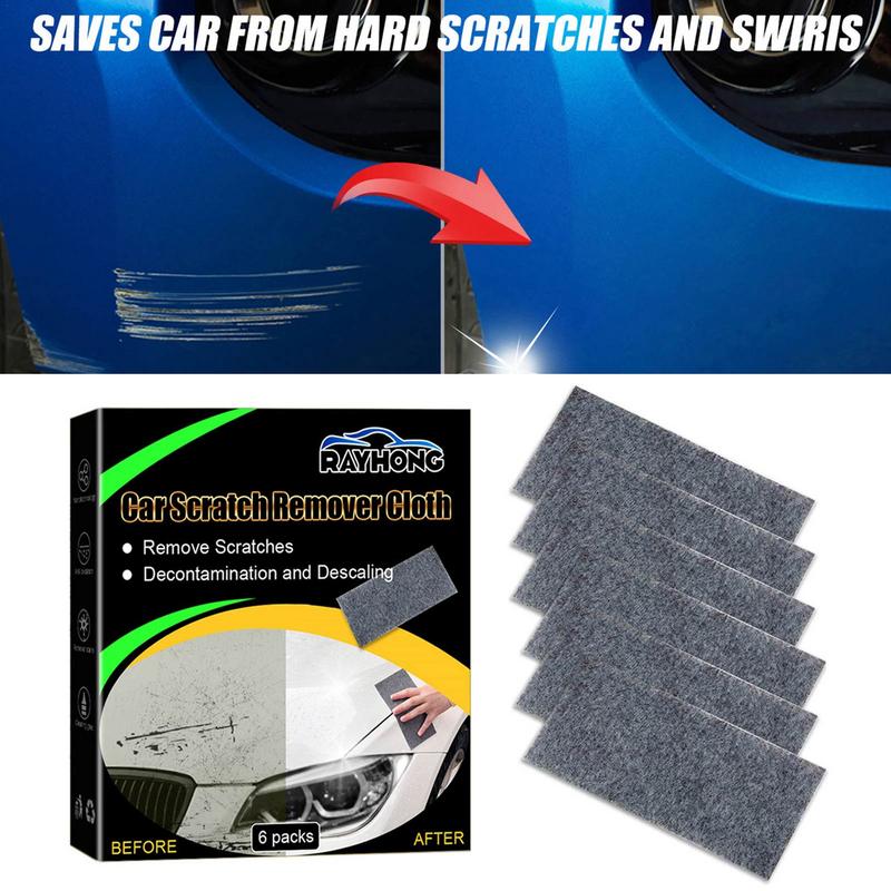 Nano Sparkle Cloth for Car Scratches, 6 Pack Multifunction Nano Magic Cloth  Scratch Remover, Car Scratch Repair Cloth, Car Scratch Remover for All