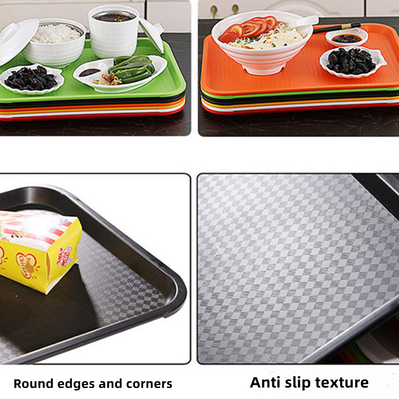 Plastic Tray Rectangular Bread Plate Hotel Tableware Tray - Temu