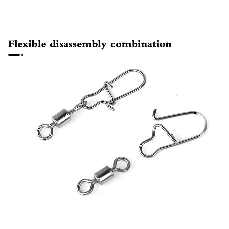 95pcs Fishing Tool Set Stainless Swivels Snap Hooks Lure Connectors