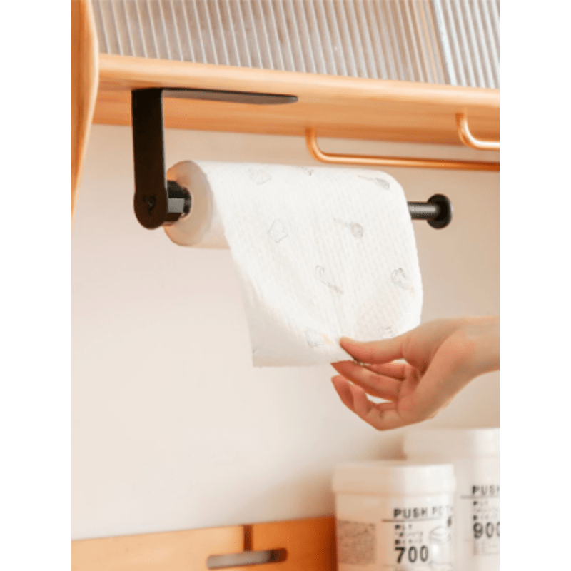 1pc Stainless Steel Paper Towel Holder Single Hand Operable Wall Mount Paper  Towel Holder Under Cabinet With Damping Effect For Kitchen Bathroom Garage  - Industrial & Commercial - Temu