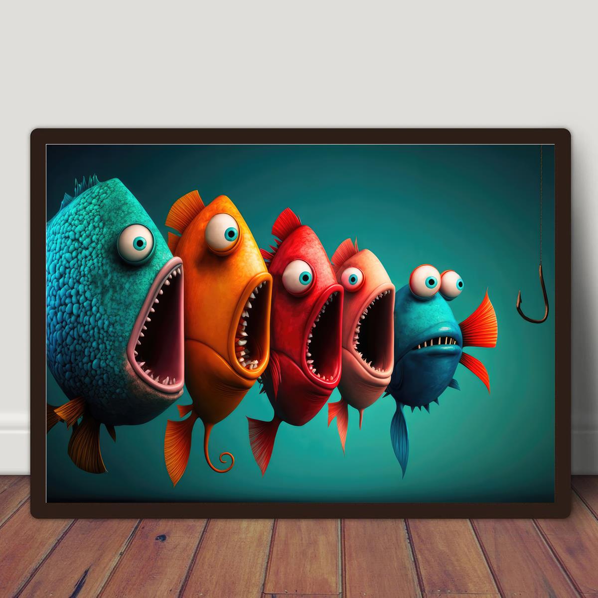 Unframed Canvas Poster Fish Art Print Bass Perch Pike - Temu United Kingdom