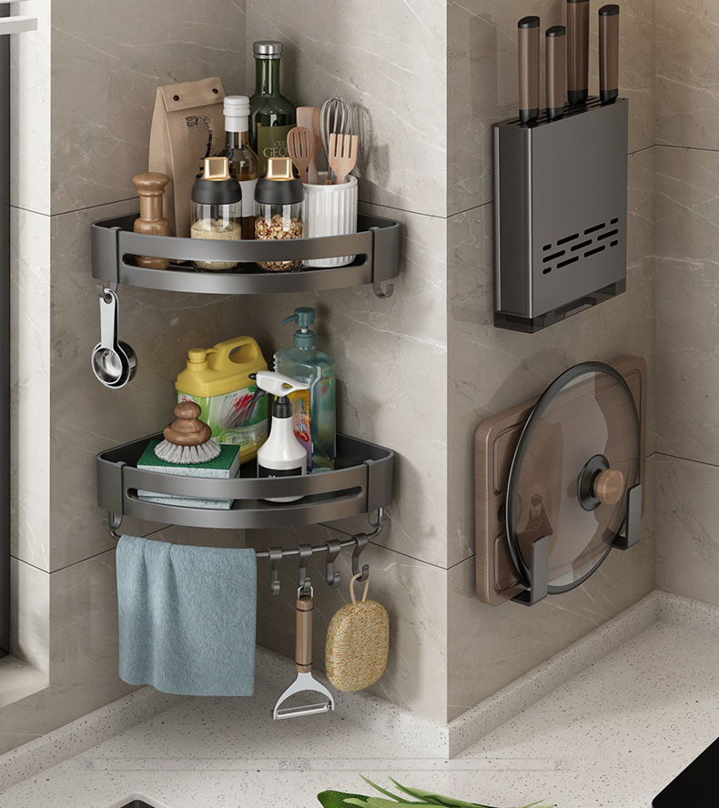 Kitchen Under Sink Punching-free Telescopic Rod, Rod Holder, Small Hanging  Basket, Partition Board, Kitchen Hanging Rod Spice Shelf Cabinet Plastic  Storage Basket - Temu United Arab Emirates