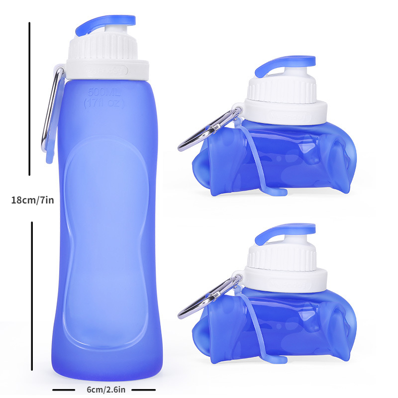 New Outdoor Sports Portable Water Bottles Plastic Round Travel