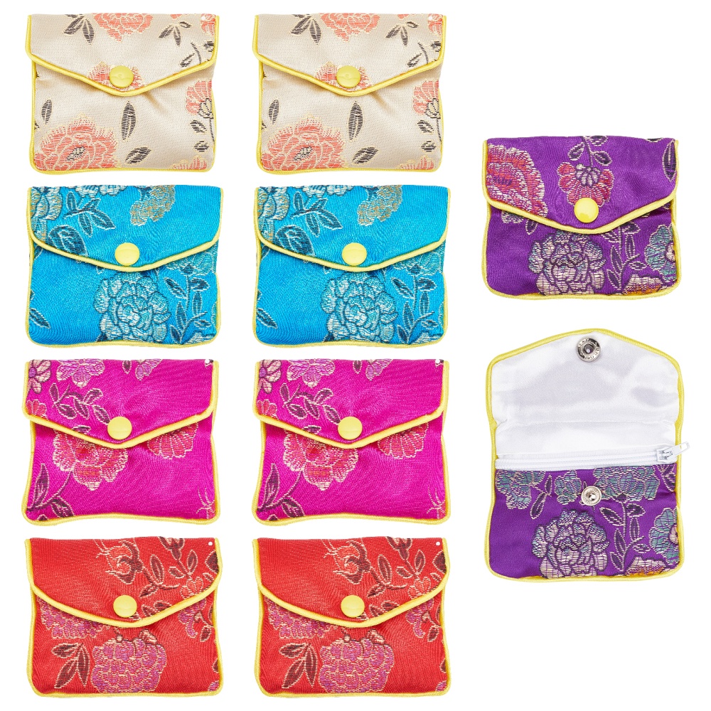 Chinese Style Double Layer Brocade Jewelry Bag Jewelry Gift - Temu