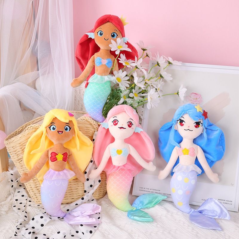 Mermaid Plush Doll Stuffed Animal Stuffed Toy Marine - Temu