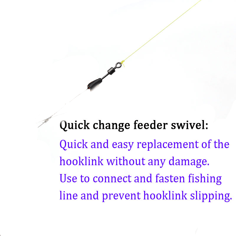 Carp Fishing Quick Change Feeder Swivels Tackle Connector - Temu