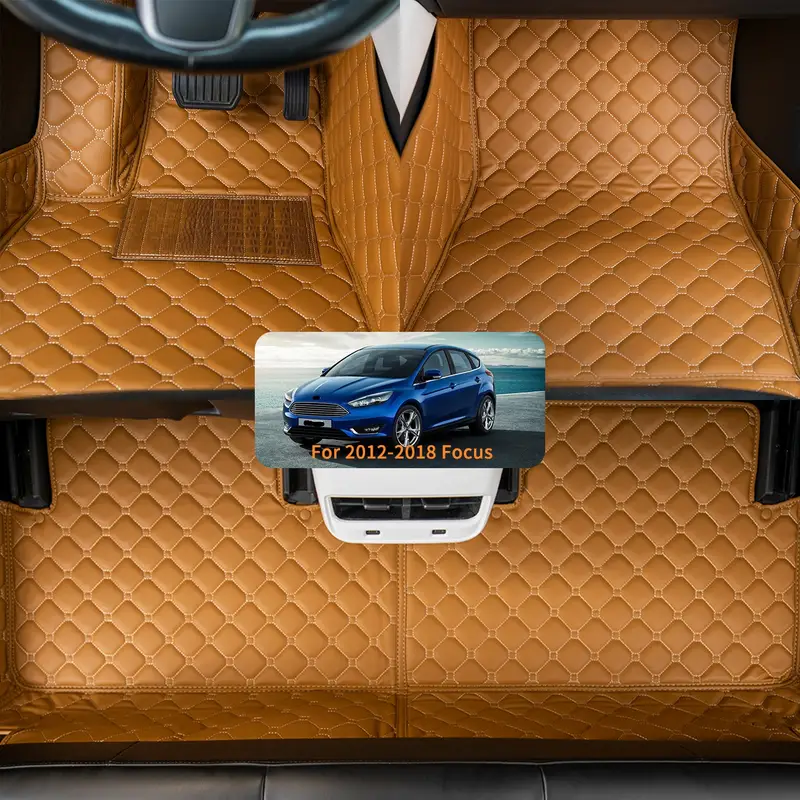 Para 2012-2018 Ford Focus Totalmente Cerrado 3D Estéreo De Tres Capas  Almohadilla Antideslizante Para Pie De Coche Accesorios Interiores De Alta  Gama