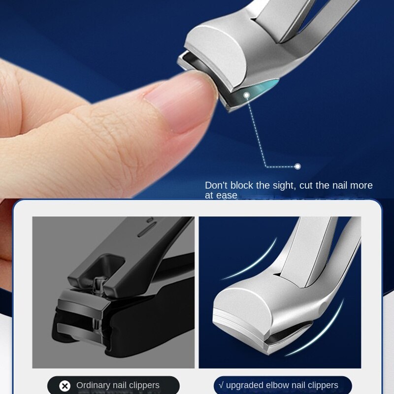 Premium Angled Head Toenail Clippers For Thick Nails - Steel Nail Cutter  Trimmer With Catcher For Manicure And Pedicure Care - Perfect For Men And  Women - Temu