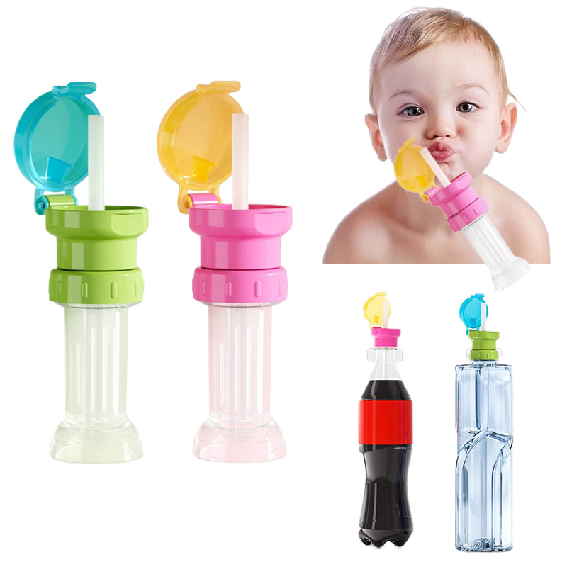 Baby Water Bottle Top Spout, 4 Colors No Spill & BPA Free Silicone Spout  Adapter Replacement for Toddlers and Kids, Protect Kid's Mouth- 4pcs