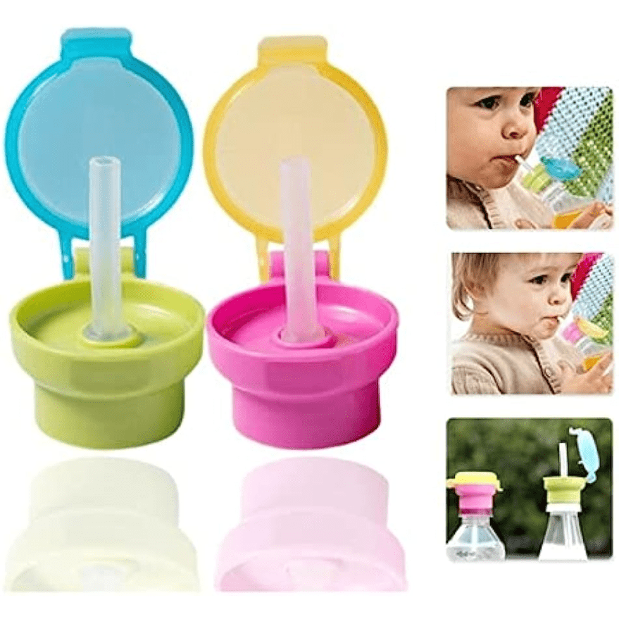 Baby Water Bottle Top Spout, 4 Colors No Spill & BPA Free Silicone Spout  Adapter Replacement for Toddlers and Kids, Protect Kid's Mouth- 8pcs