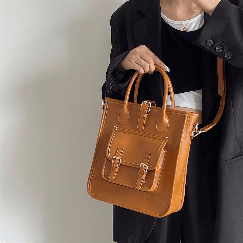 Small Portrait Backpack Brown Backpack | Cambridge Satchel Co.
