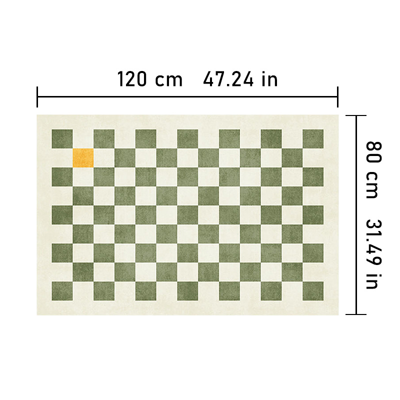 1pc Tappeto Geometrico A Scacchi Soggiorno Decorazione Casa - Temu Italy