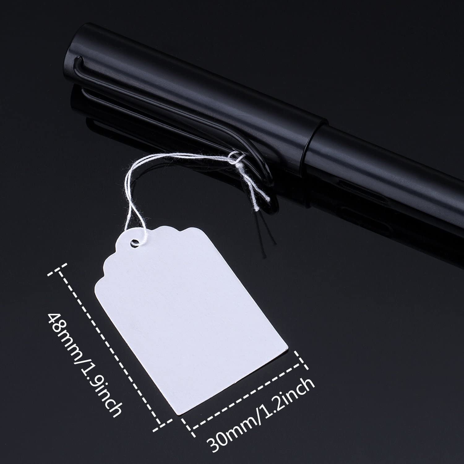 White Marking Tags Jewelry Price Tags Hang Price Labels - Temu