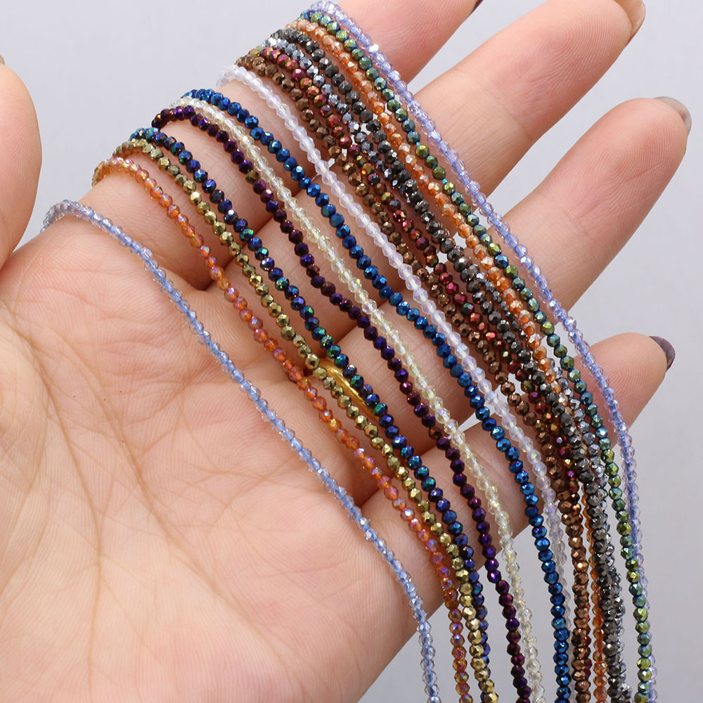 10 Bead Strands Glass Crystal Beads for Jewelry Making Beading Kit Spacer  mixed