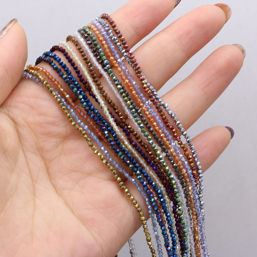 10 Strand Random Color Faceted Natural Stone Beads - Temu