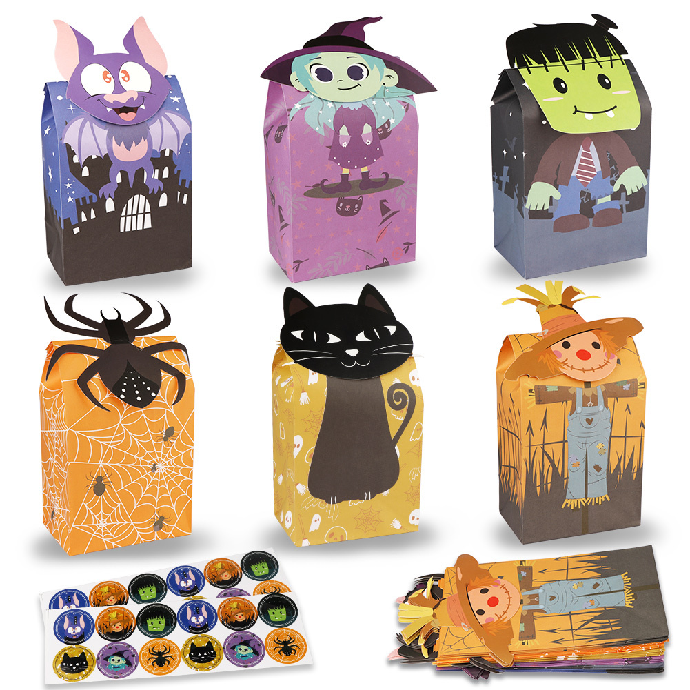 200PCS Halloween Treat Bags for Kids with Twist Ties, Halloween Cellophane  Bags, Halloween Bags for Candy Goody Loot, Halloween Candy Bags, Sac Bonbon