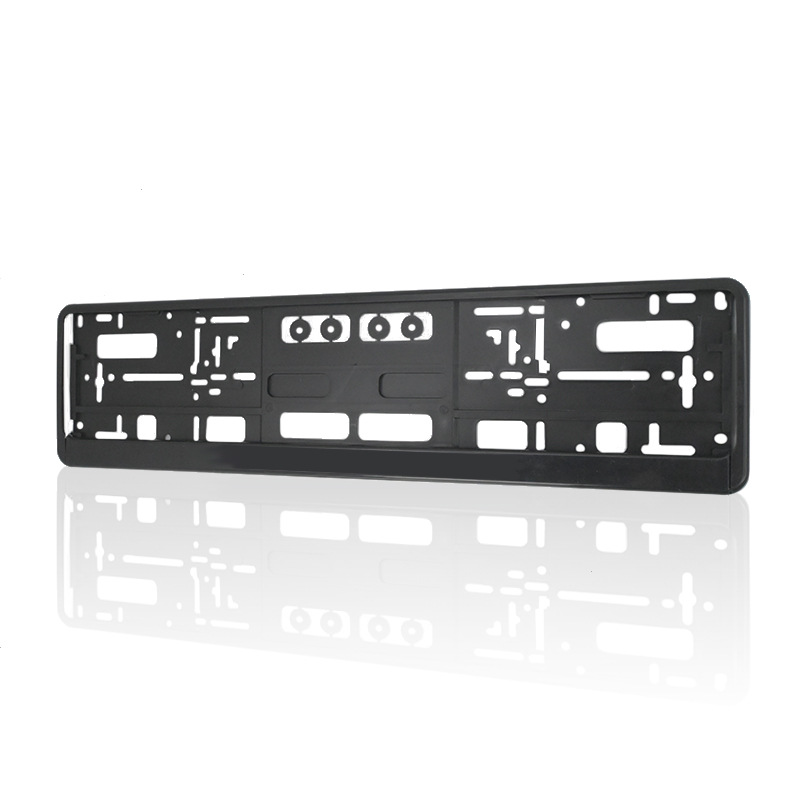 

Upgrade Your Vehicle With A Stylish European License Plate Frame - Abs Plastic Material & Black Effect!