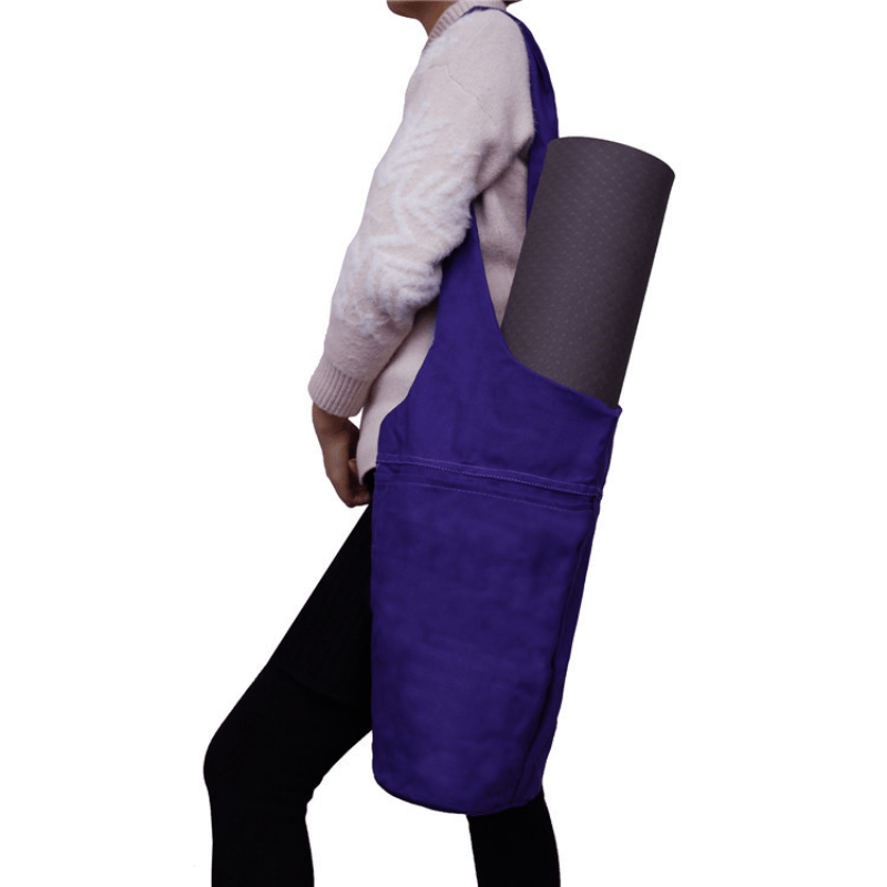 Stay Fit And Stylish With This Durable Canvas Yoga Mat Backpack