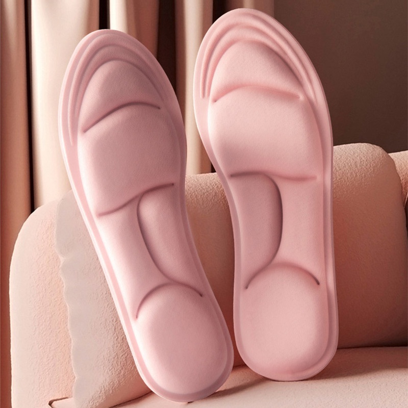 1 Pair 5D Memory Foam leisure time Insoles for Shoes Women Men Breathable Shock Absorbant Cushion Running Insoles Sports Cushion