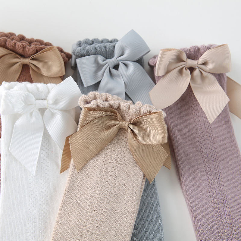 Baby Girls Bow Over The Knee Socks