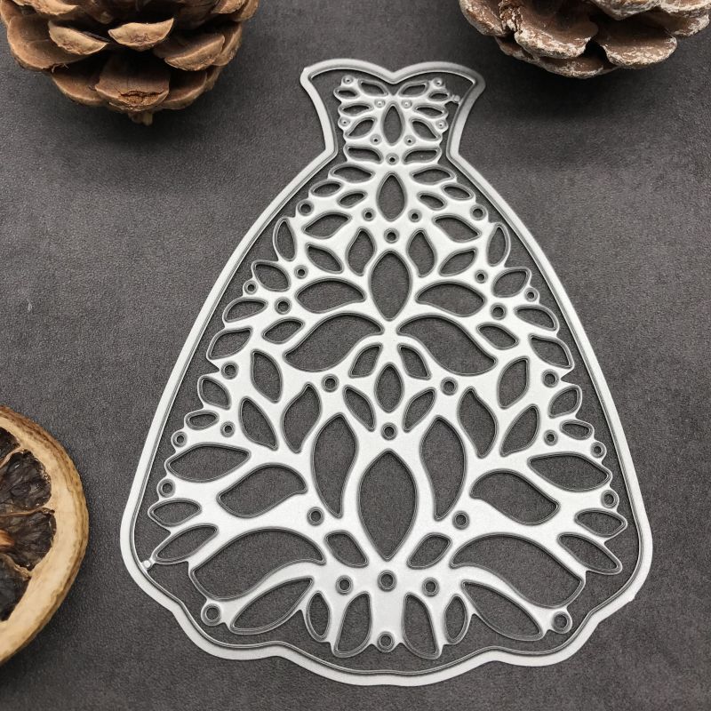 Lace Dress Decoration Diy Craft Metal Cutting Die Scrapbook - Temu New ...