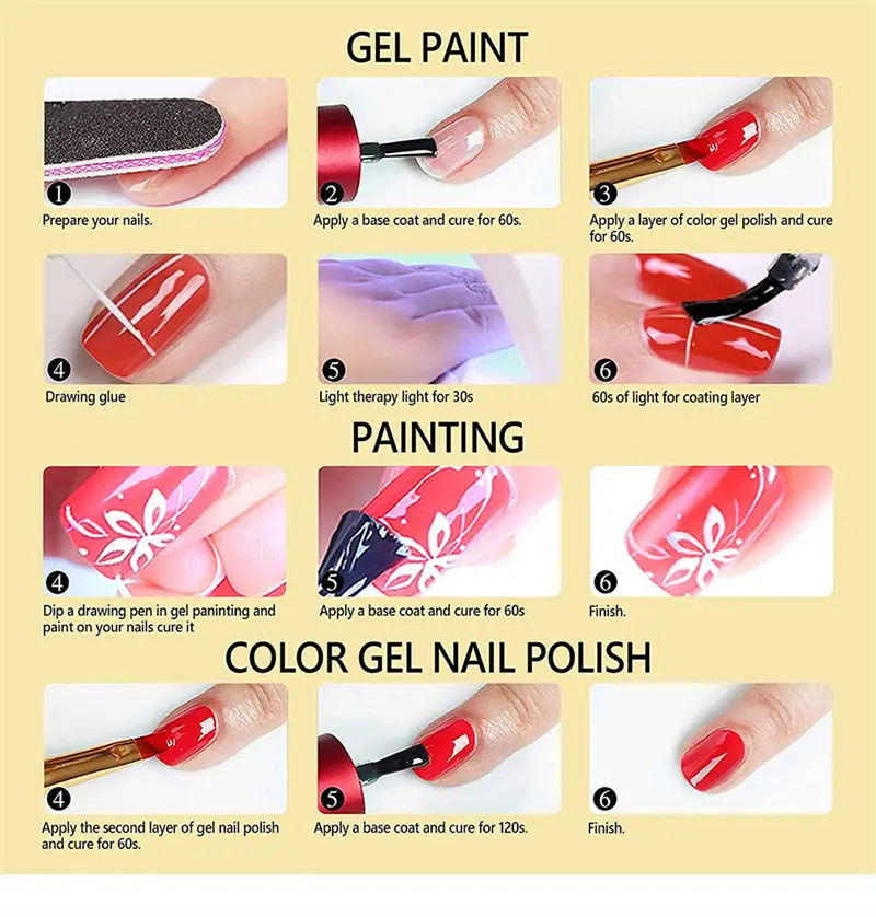 12pcs gel liner nail polish kit spider gel pulling glue set painting gel semi permanent varnish nail art liner color gel details 24