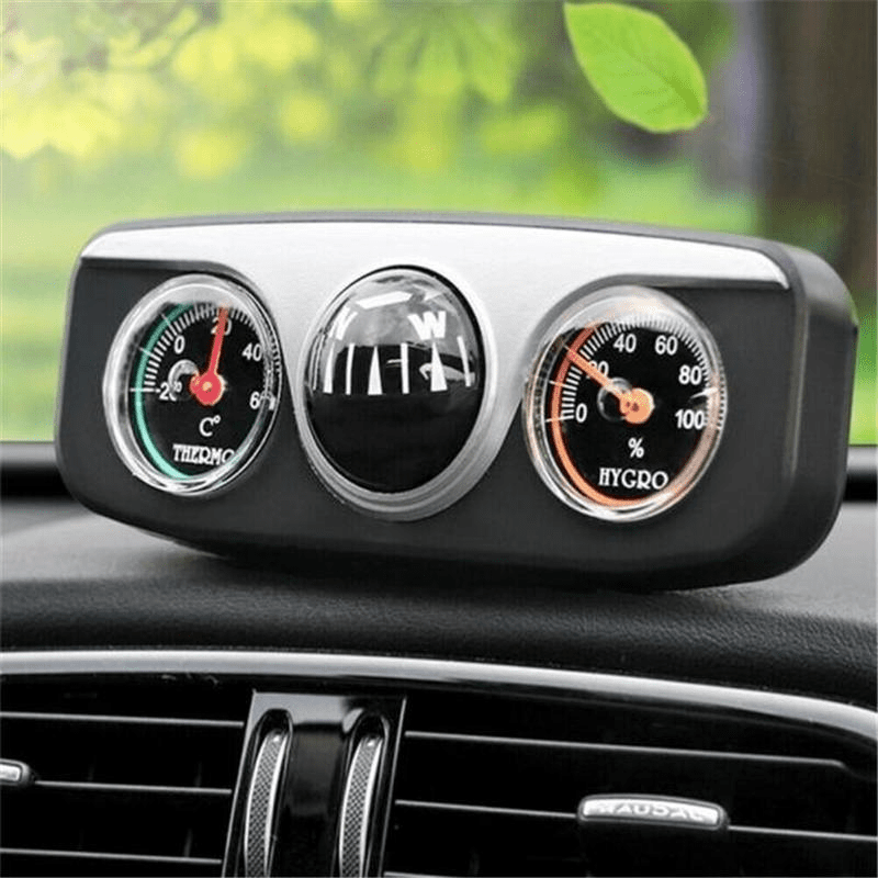 1pc 2 in 1 Thermometer Kompass Auto Ornament Auto - Temu Germany