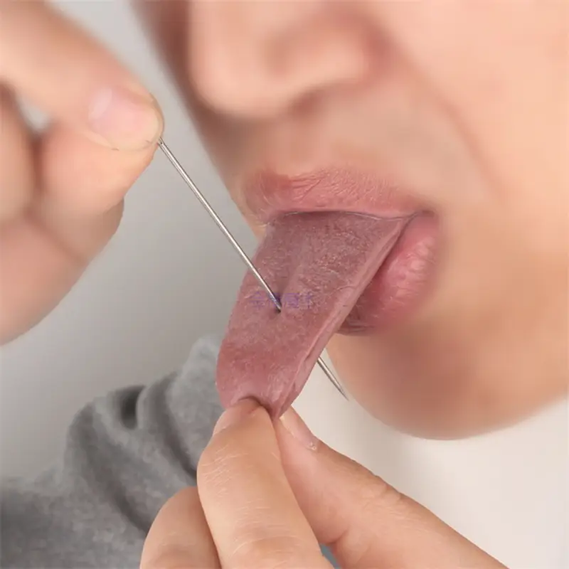 1pc realistic tongue prankwith gross jokes magic tricks details 4