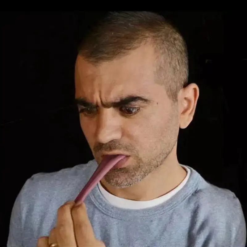 1pc realistic tongue prankwith gross jokes magic tricks details 5