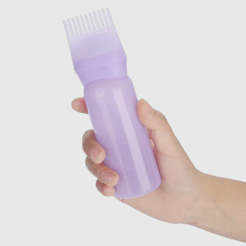 3pcs Hair Color Applicator Bottle, with Scale and Comb Smear Evenly Hair Oil  Applicator for DIY Styling 