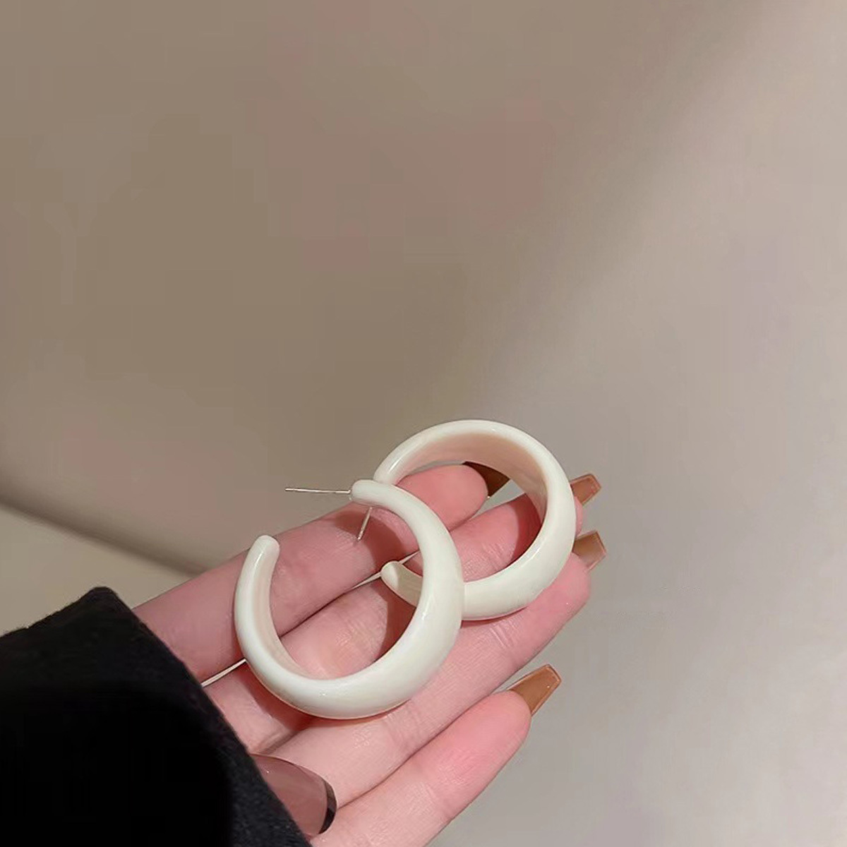 Plastic Hoop Earrings