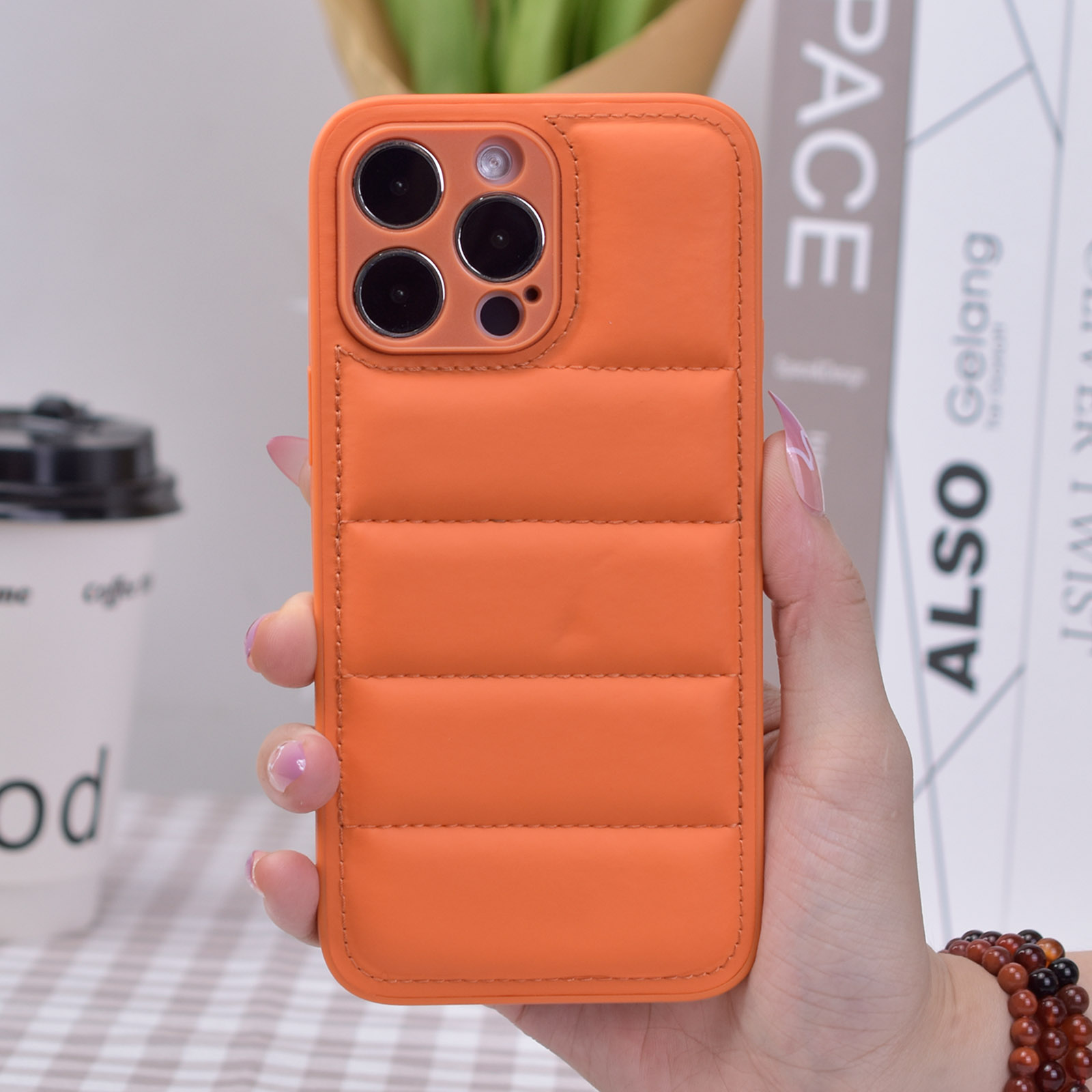 Upgrade Your Phone's Style Trendy Down Jacket Protective Case For