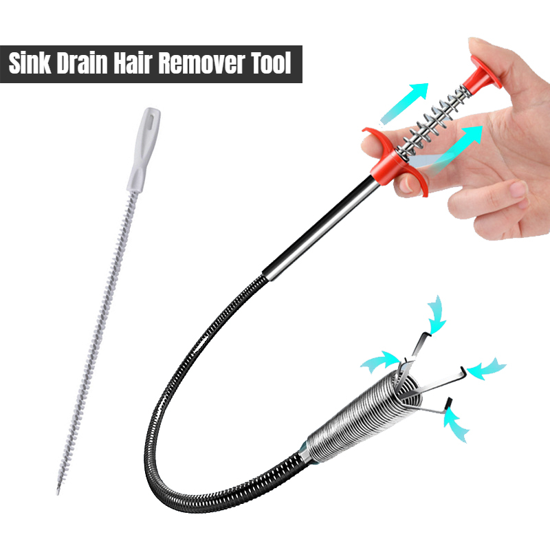 Hair Drain Clog Remover Plastic Sink Snake Flexible Clog - Temu