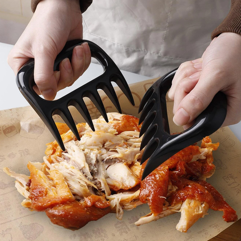 2 4pcs Bear Claw Meat Separator New Kitchen Food Fork Tear Meat