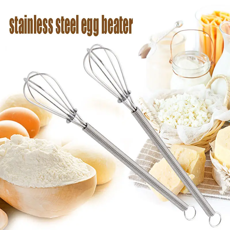 Mini Whisk Stainless Steel Egg Beater Blender Mixer For - Temu