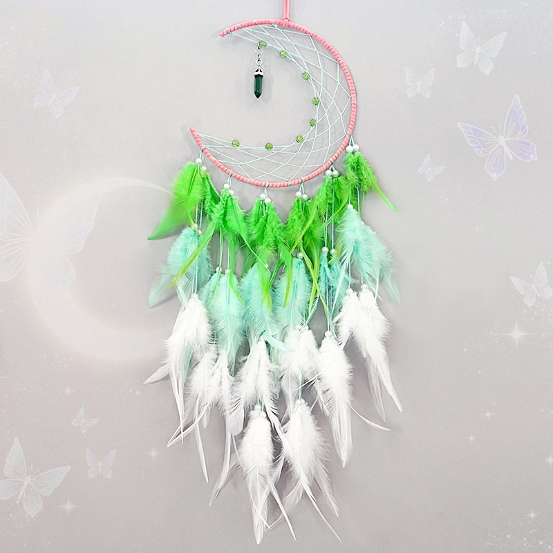  Dreamcatcher,Indian Dream Catcher Feather DIY Hand Knitting  Pendant Indoor Pendant Wedding Decoration Suitable for Bedroom Children's  Roomceremonial Décor Decorative Mobiles : לבית ולמטבח