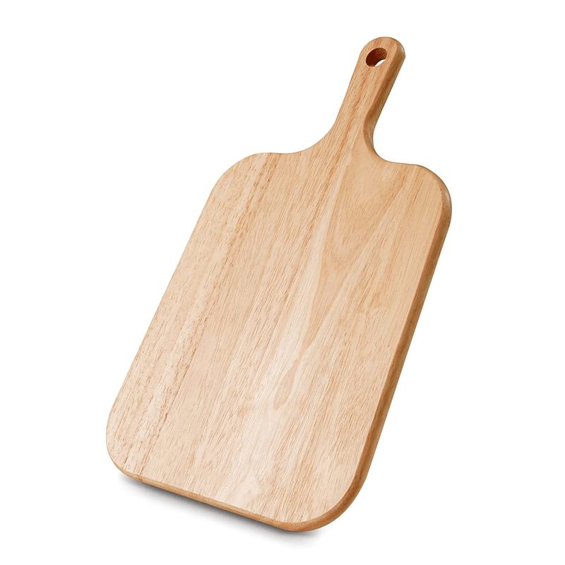 ECOSALL Apple-shaped Solid Wood Cutting Board With Handle For Fruit and  Veggies – Small Wooden Bread Board, Cheese Serving Platter, Round  Charcuterie