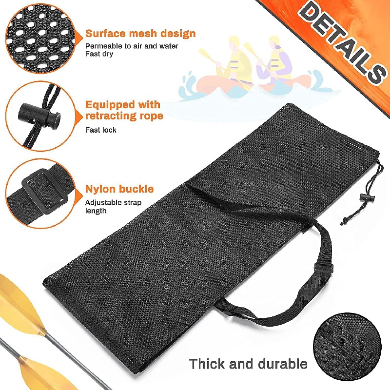 1pc Poratble Kayak Double Head Paddle Storage Bag Breathable Mesh Bag, Free Shipping On Items Shipped From Temu