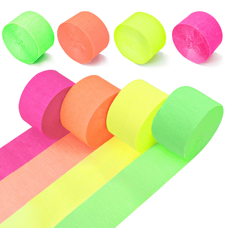 8 Rolls Crepe Paper Streamers for Wedding Streamers Birthday