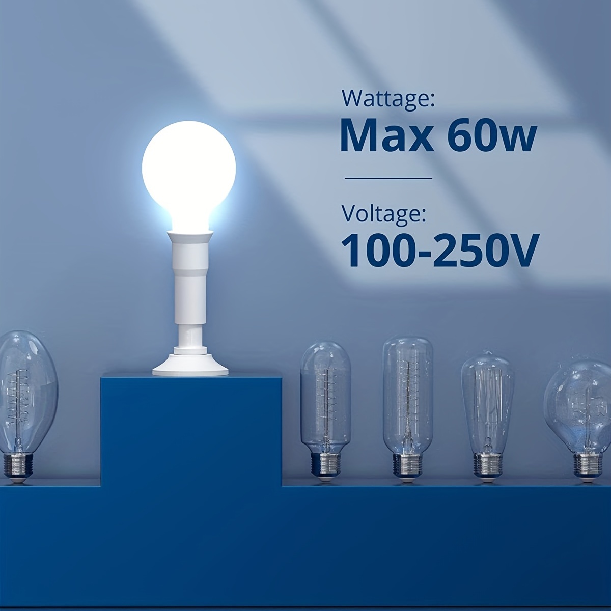 1pc E27 À E27 LED Ampoule Support De Lampe 3 En 1 E27 Base Douille  Séparateur Lampe À LED Douille Ampoule Support Adaptateur - Temu Belgium