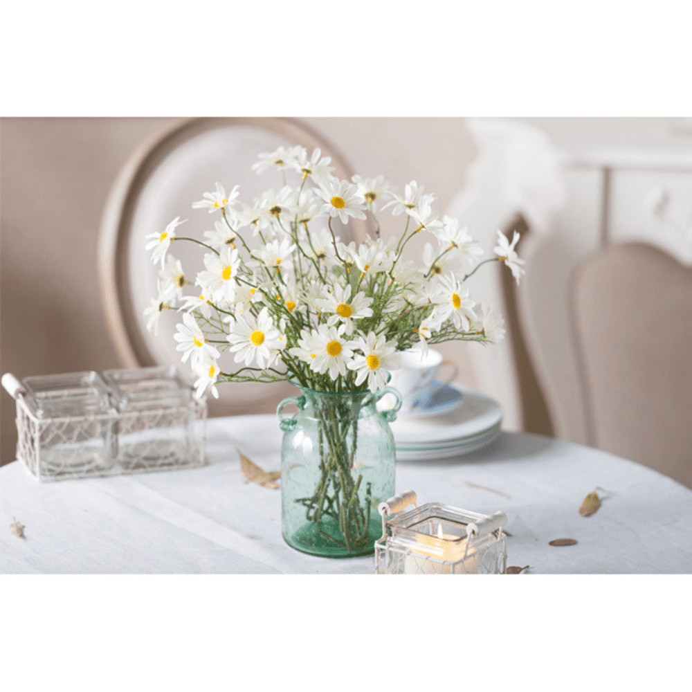 Kunstblume Künstliche Gänseblümchen Blumen 53cm,10 Stück für Zuhause  Garten, ZmdecQna