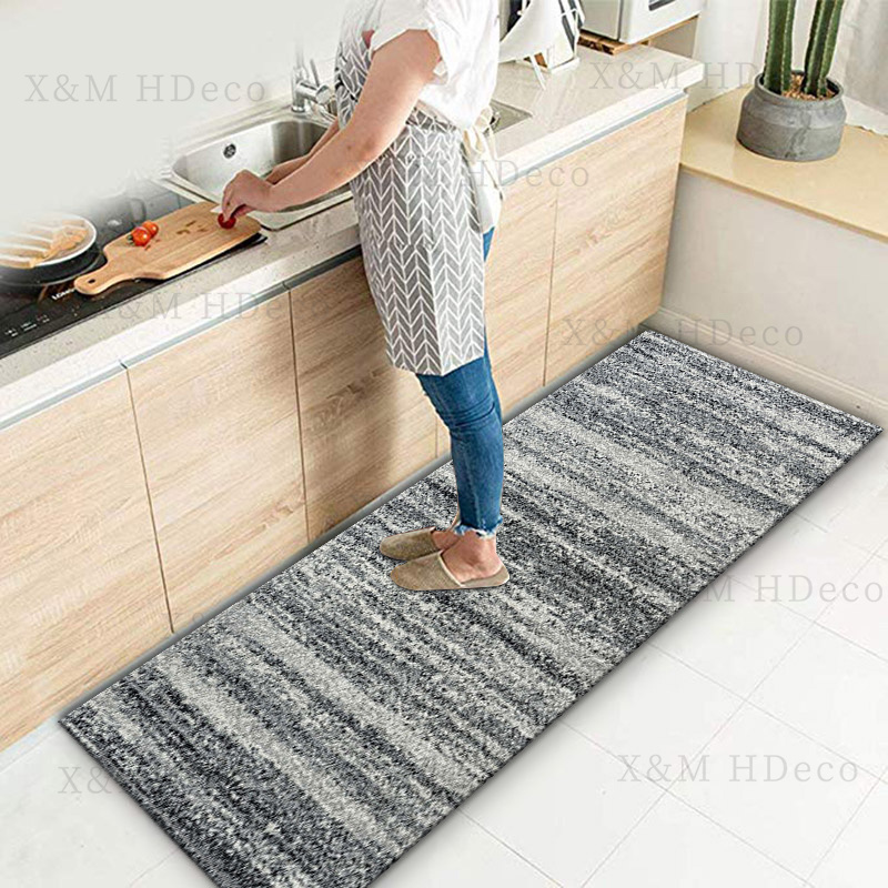 Contemporary Transitional Gray Runner Rug Non Skid Washable - Temu