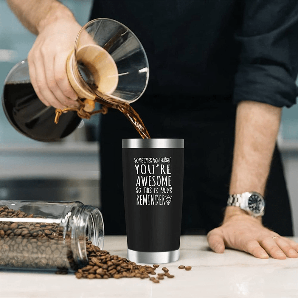 Tumbler Coffee Mug Gifts For Men, Awesome Stainless Steel Insulated Travel  Tumbler, Graduation Appreciation Gifts For Men Friend Teacher Dad
