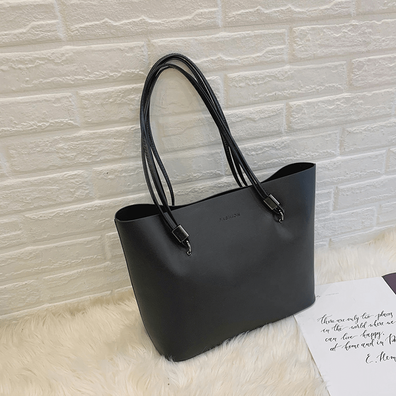 Large Capacity PU Leather Tote Handbag for Women