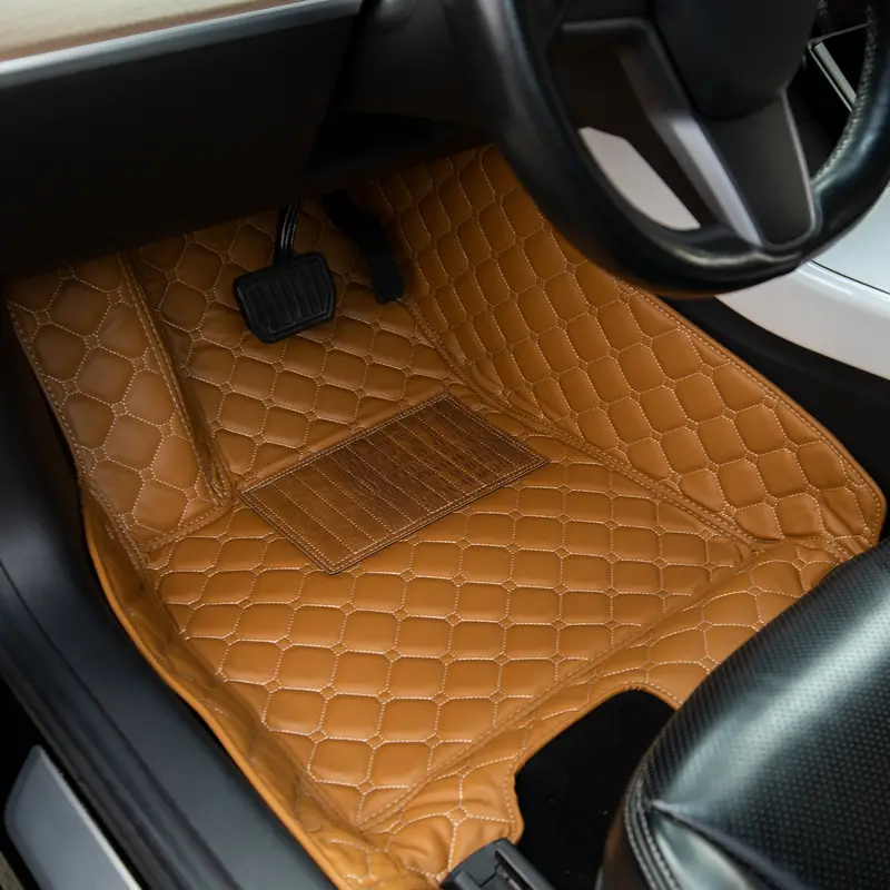 For Toyota Camry Hybrid 2018-2023 Fully Surrounded 3D 3-layer Car Anti-slip  Foot Pad Leather Fireproof Durable Car Mats Interior Accessories