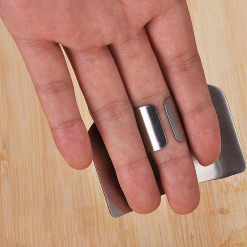 8 Slice Stainless Steel Finger Protector Safe Guard Knife Cutting