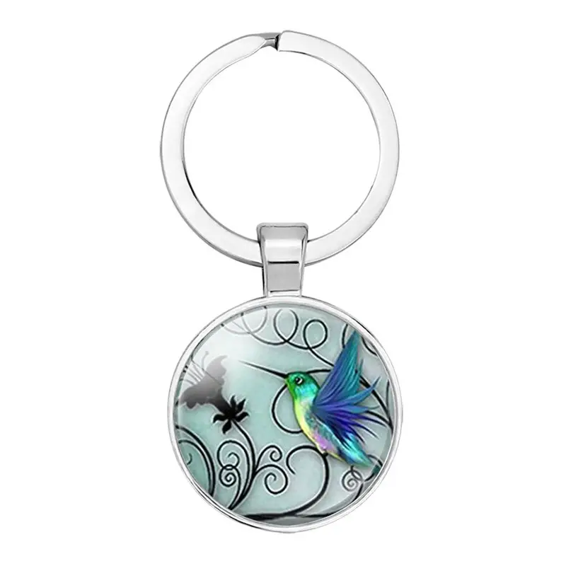 Temu 1pc Alloy Funky Keyrings & Keychains with Fashion Animal Hummingbird Protection Environmental Logo for Men's and Women's Bag Pendant,Gift,Car