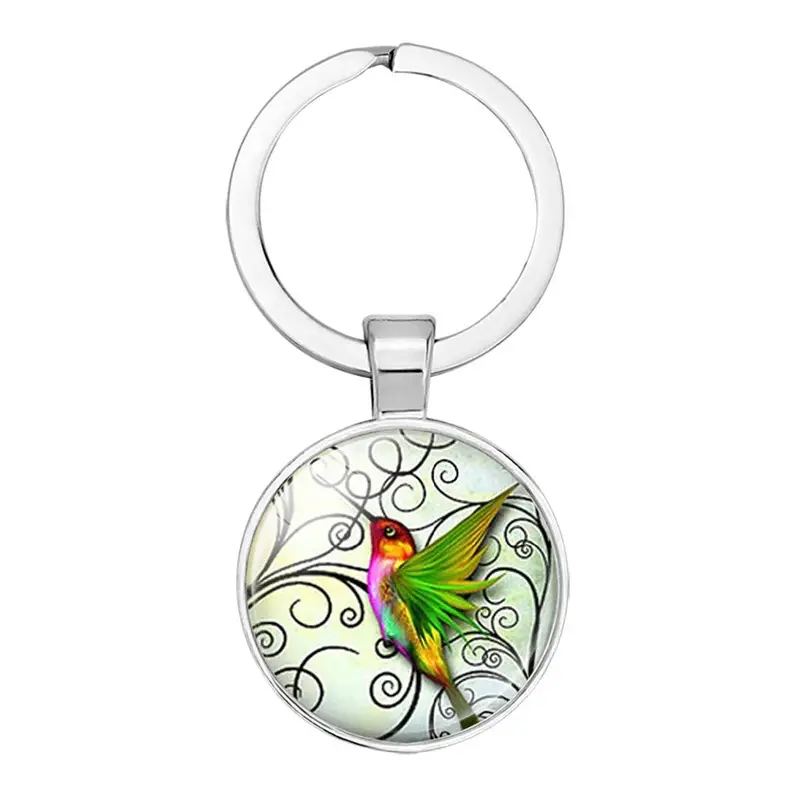 1pc Alloy Funky Keyrings & Keychains With Fashion Animal Hummingbird  Protection Environmental Logo For Men's And Women's Bag Pendant,Gift,Car  Ornament
