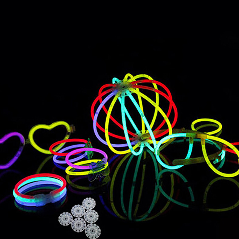 20/50/100pcs Party Fluorescence Light Glow Sticks Bracelets Necklaces Neon  For Wedding Party Glow Sticks Colorful Glow Stick - AliExpress